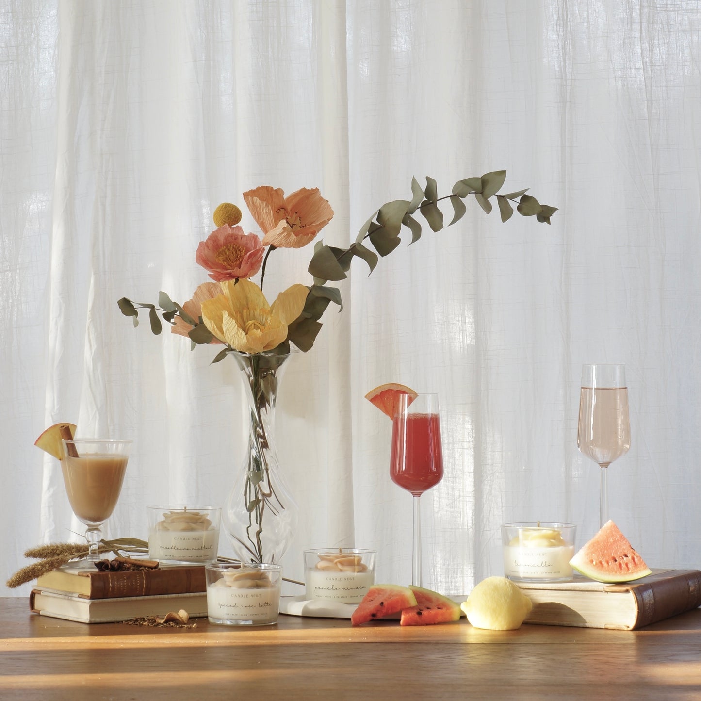 Doftljus- Spiced rose latte