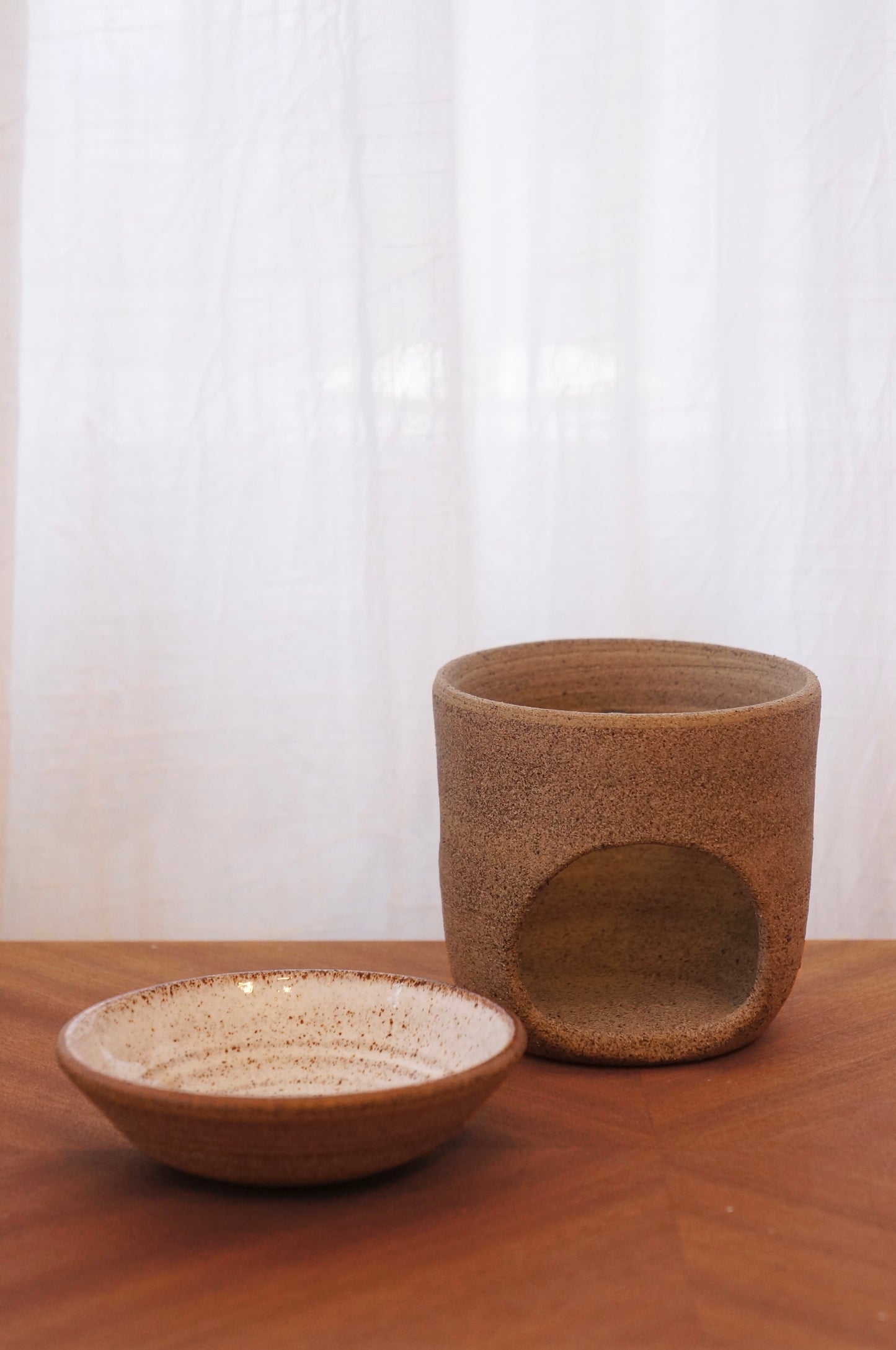 Cillas handgjorda aromlampa- grå