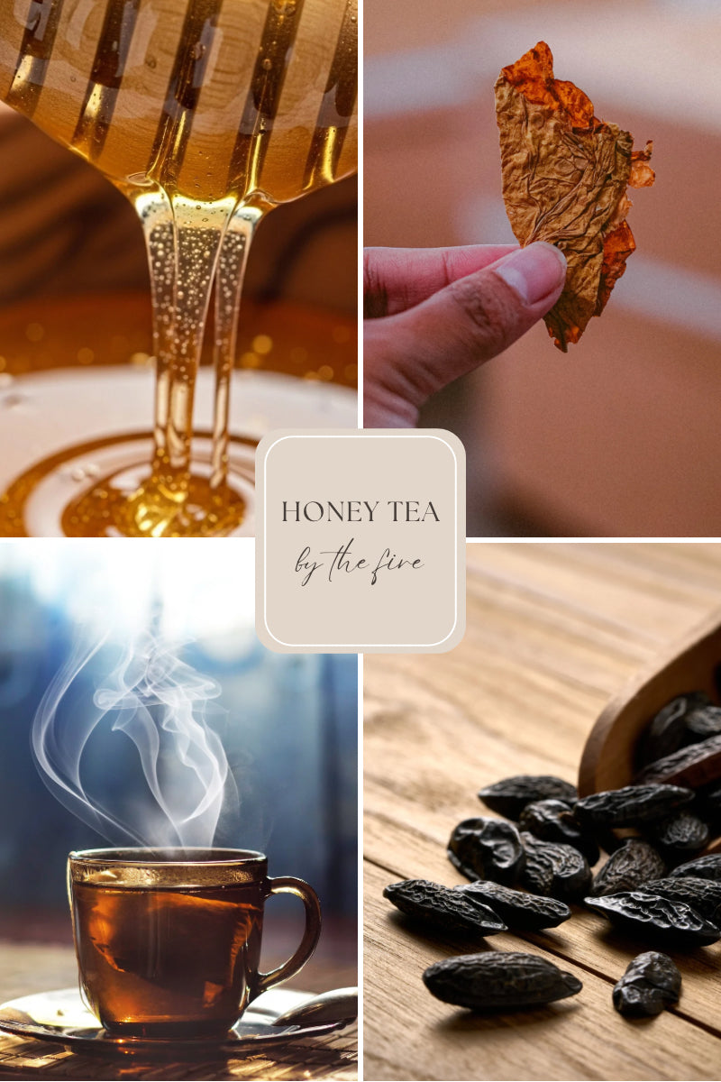 Doftvax – söta tobaksblad & honung för aromalampa – Honey Tea by the Fire (4 doftpraliner)