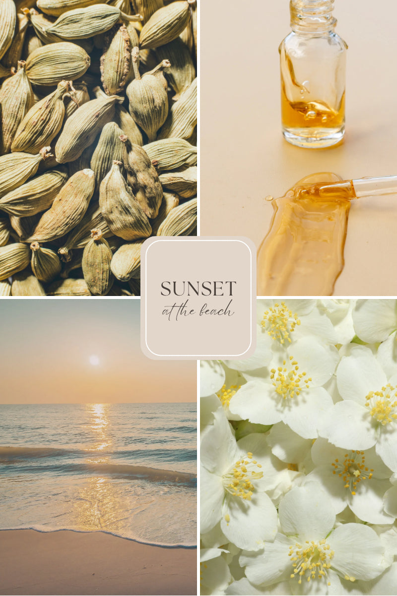 Doftljus i burk med träveke – kardemumma & bergamott – Sunset at the Beach – Travel Candle