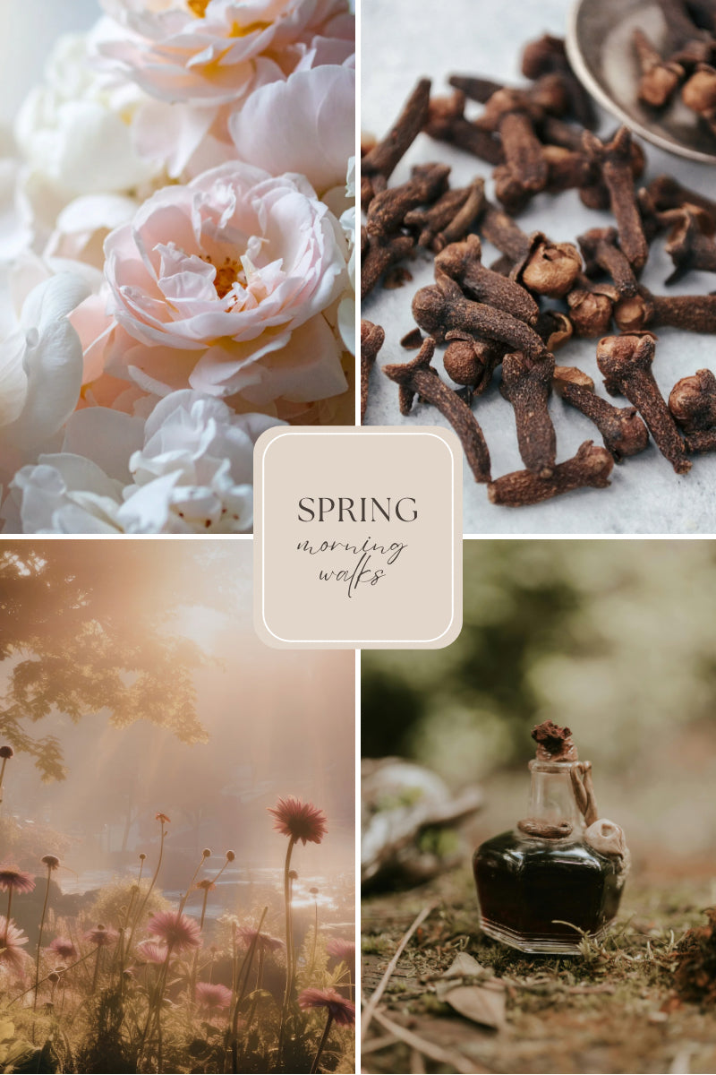 Doftljus i burk med träveke – ros & pion – Spring morning walks – Travel Candle